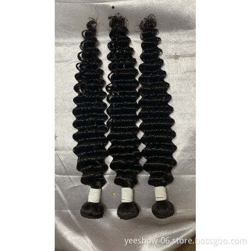 10a grade peruvian hair deep wave bundles 4 bundles deal, hair package deal, qingdao peruvian human hair in china